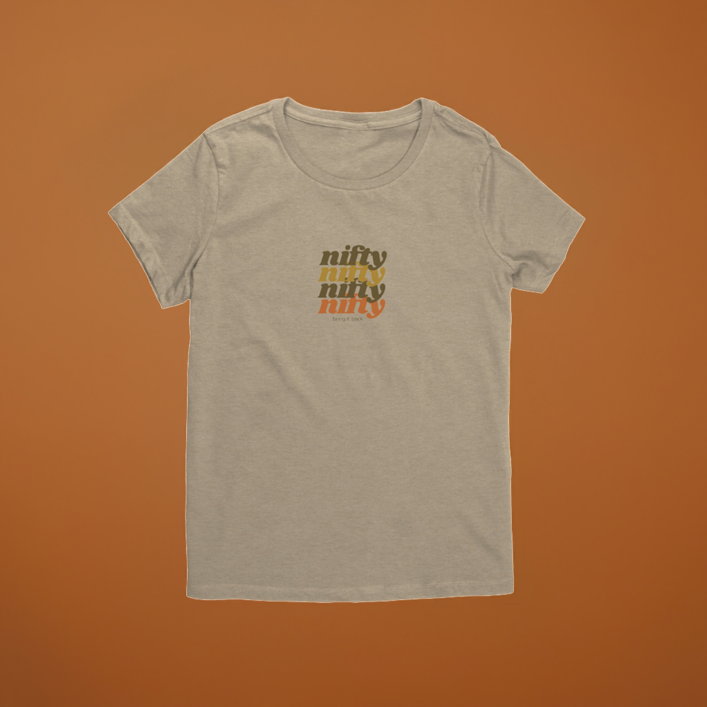 Womens Crew Neck Tee - Nifty