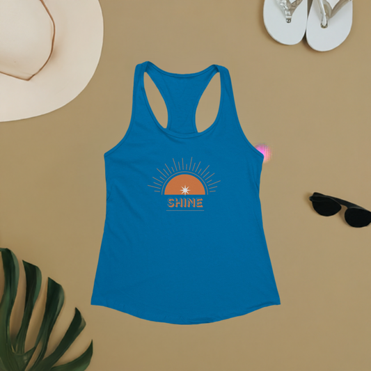 Womens Racerback Tank - Shine