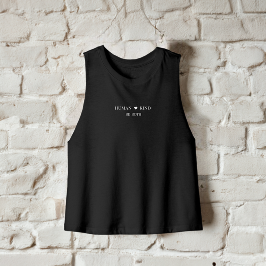 Womens Crop Tank - Human - Kind Be Both