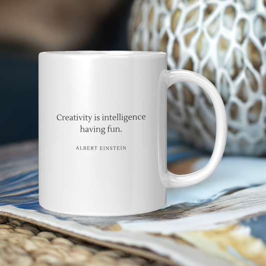 Ceramic Mug - Intelligence is Creativity