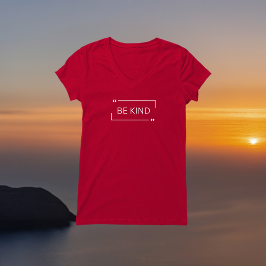 Womens V-Neck - Be Kind