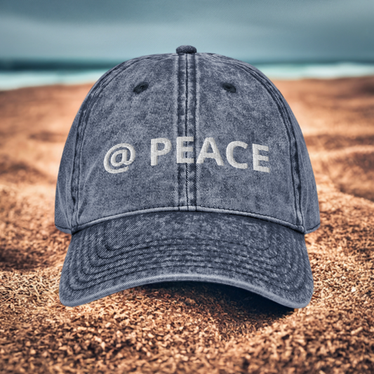 Vintage Cotton Cap - @ PEACE