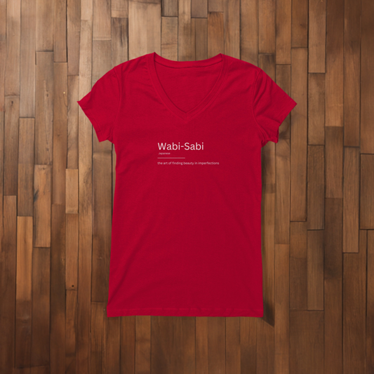 Womens V-Neck - Wabi Sabi