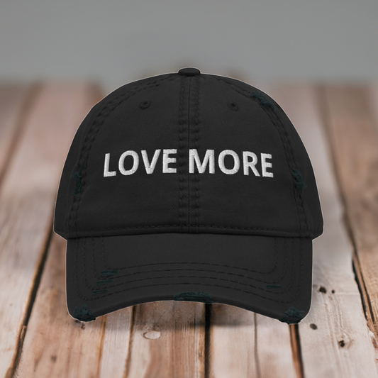 Distressed Baseball Cap - Love More