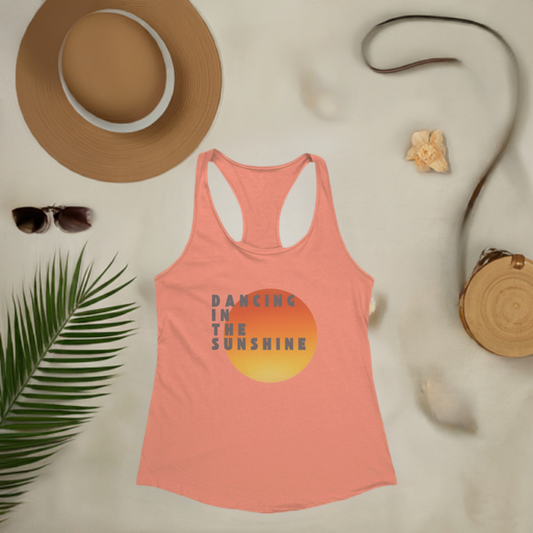 Womens Racerback Tank - Dancing in the Sunshine