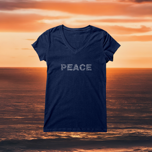 Womens V-Neck - PEACE