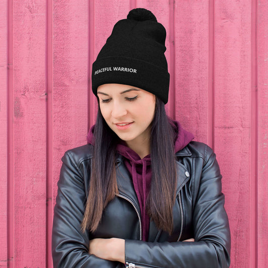 Pom-Pom Beanie - Peacefull Warrior