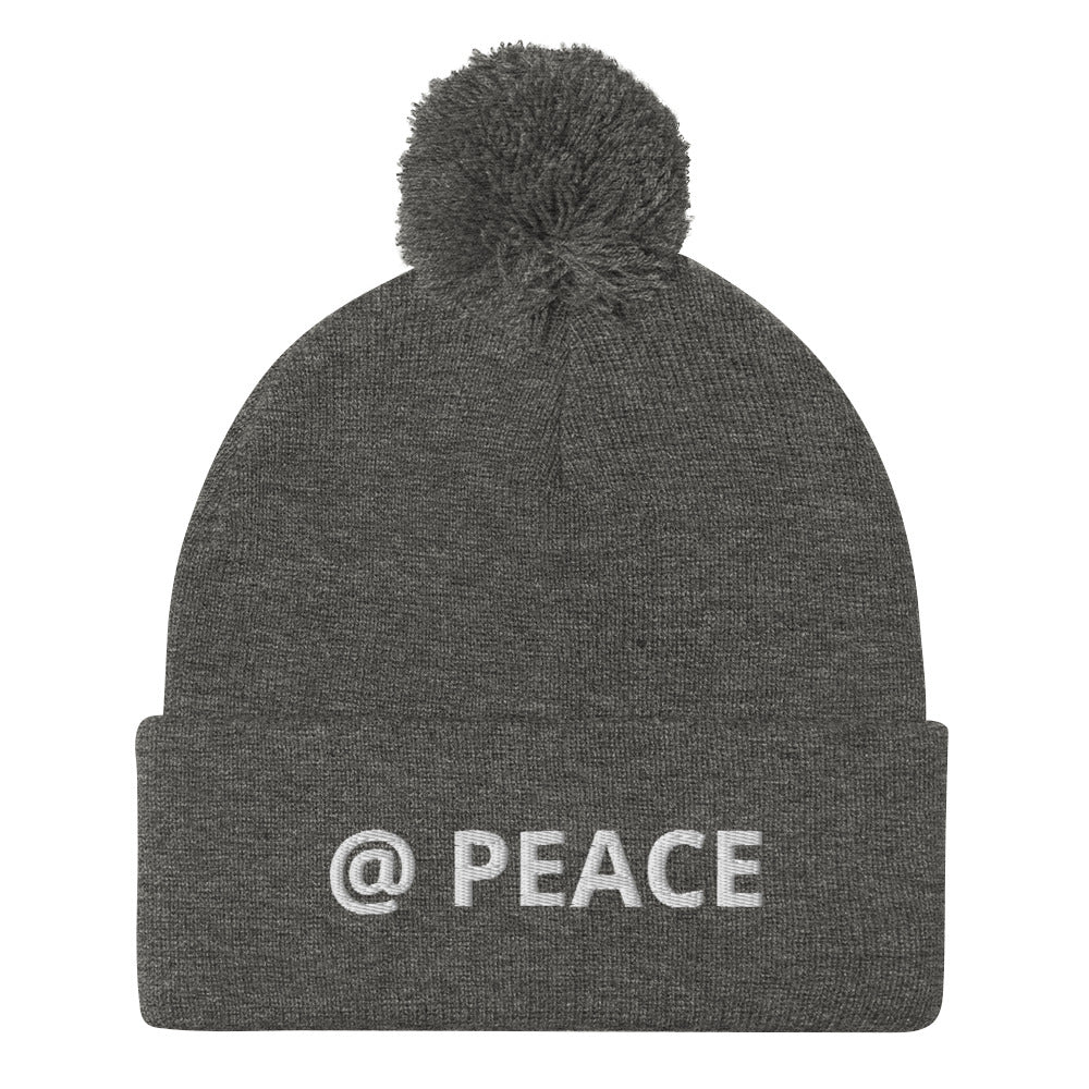 Pom-Pom Beanie - @ PEACE