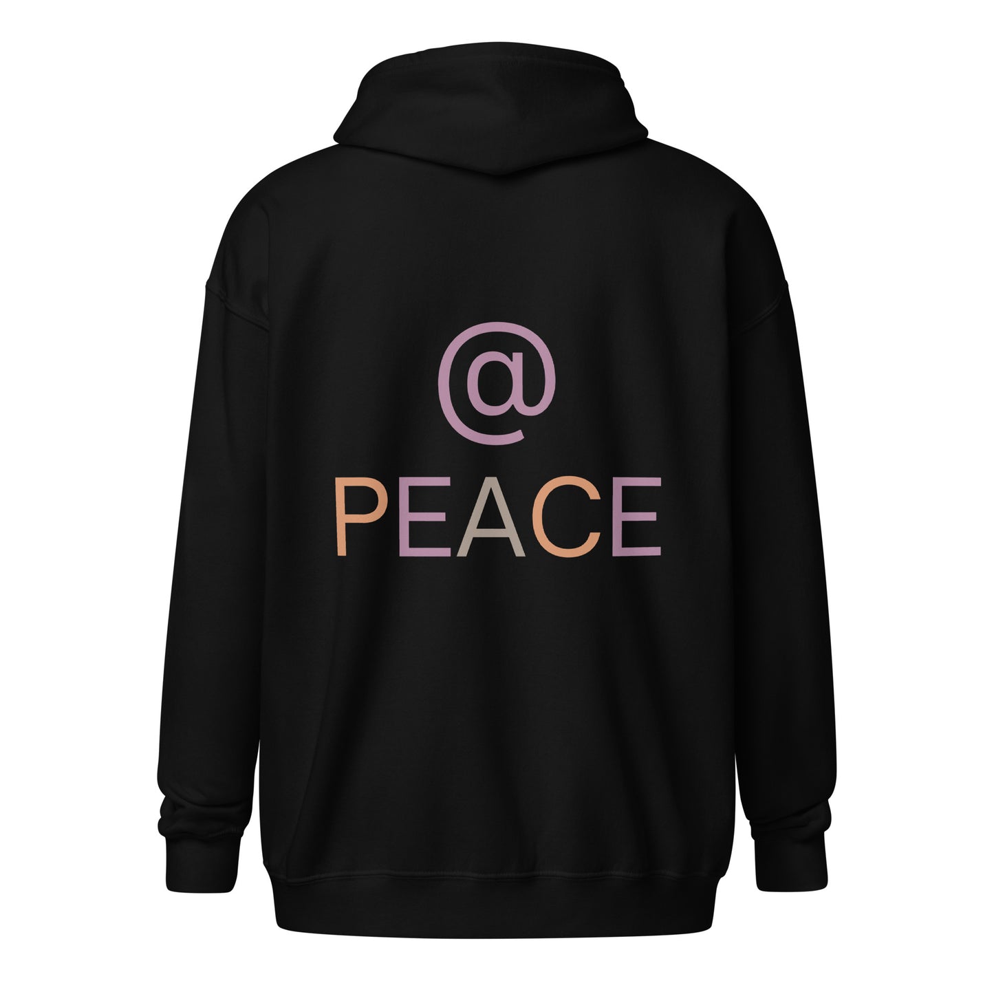 Unisex Zip Hoodie - @ PEACE