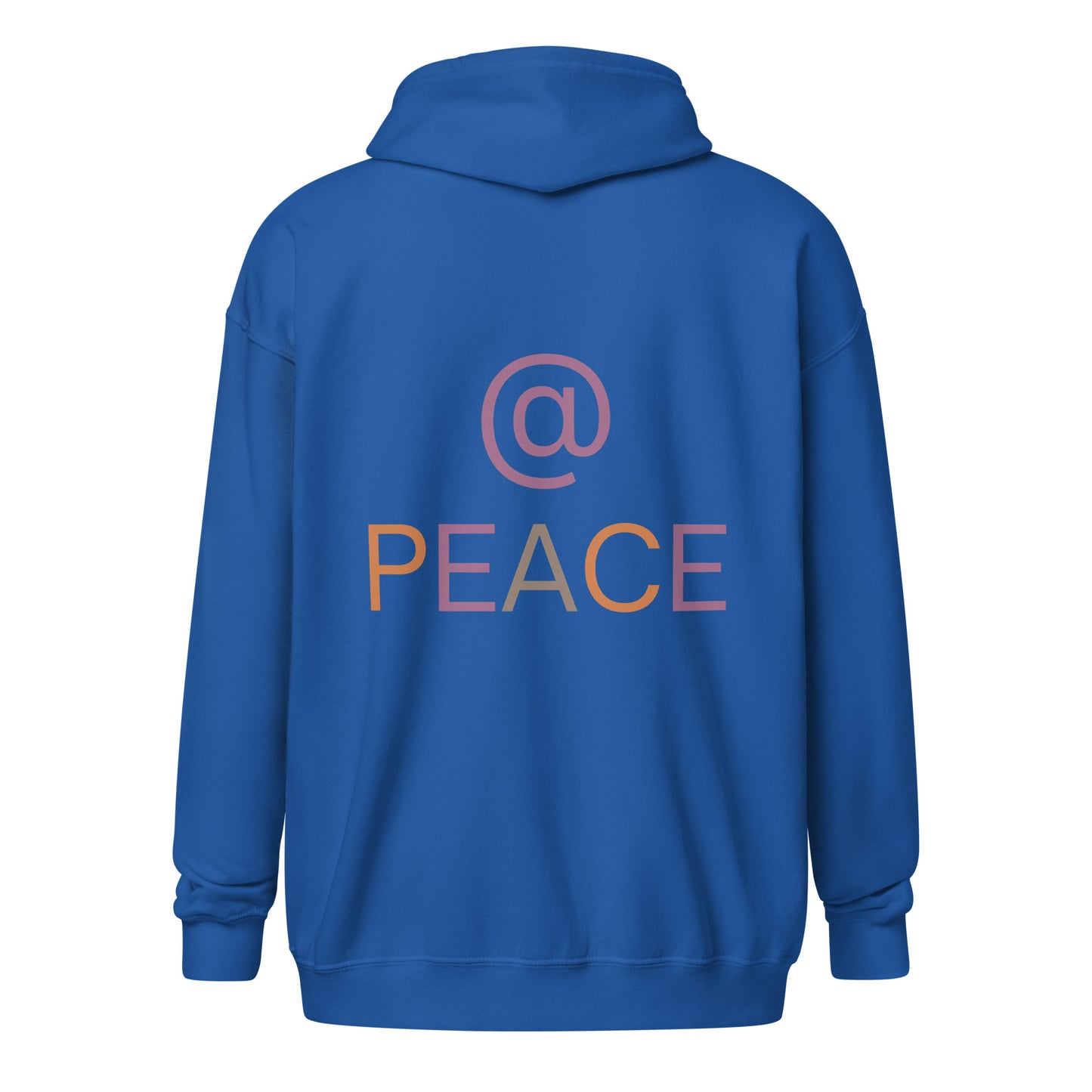 Unisex Zip Hoodie - @ PEACE