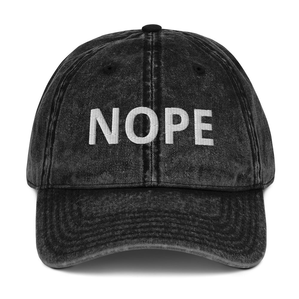 Vintage Cotton Cap - NOPE