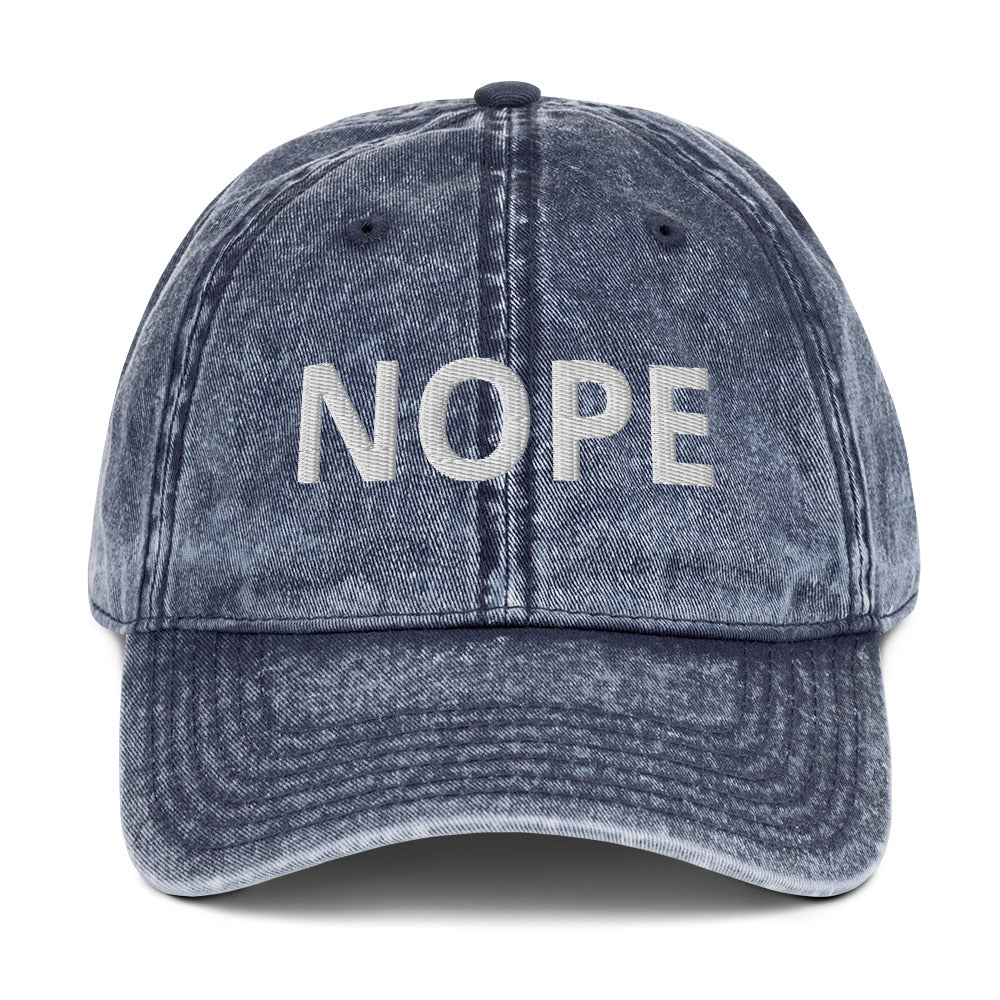 Vintage Cotton Cap - NOPE