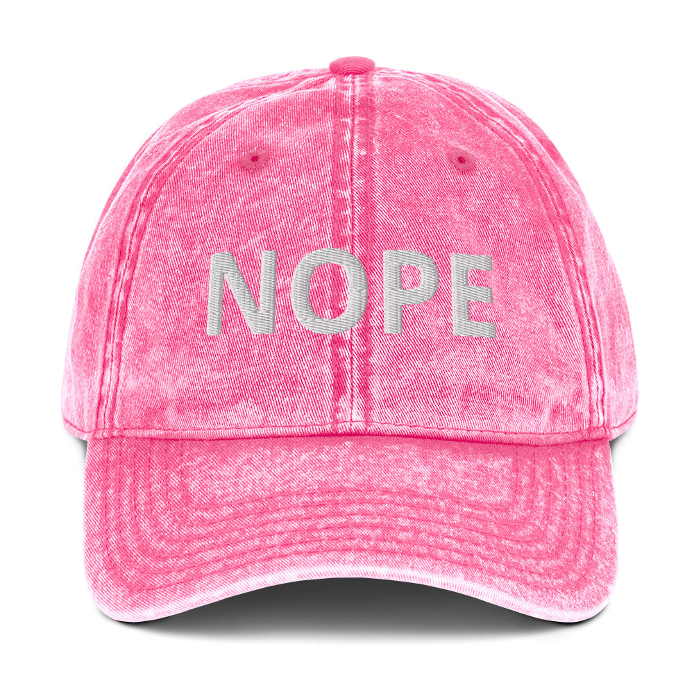 Vintage Cotton Cap - NOPE