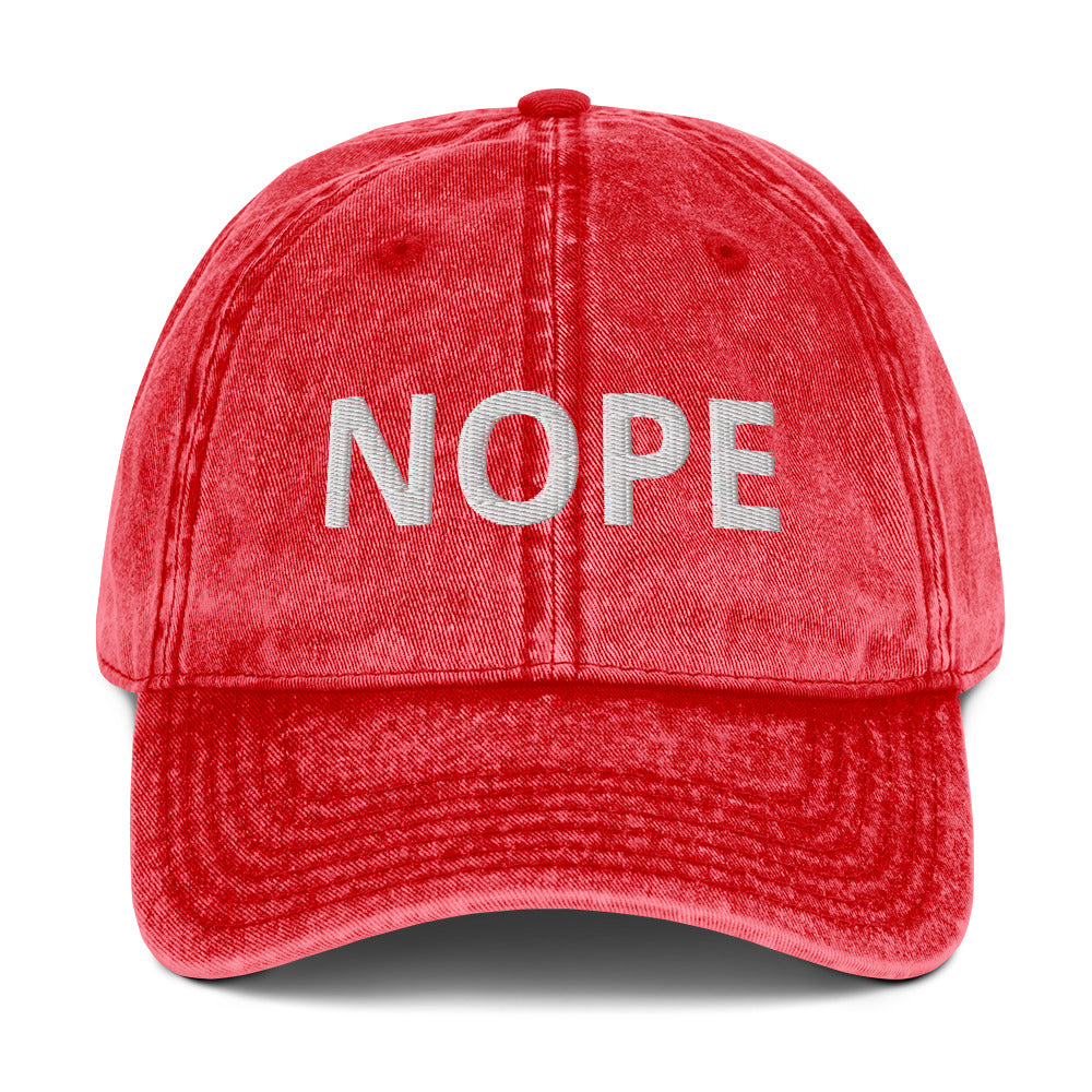 Vintage Cotton Cap - NOPE